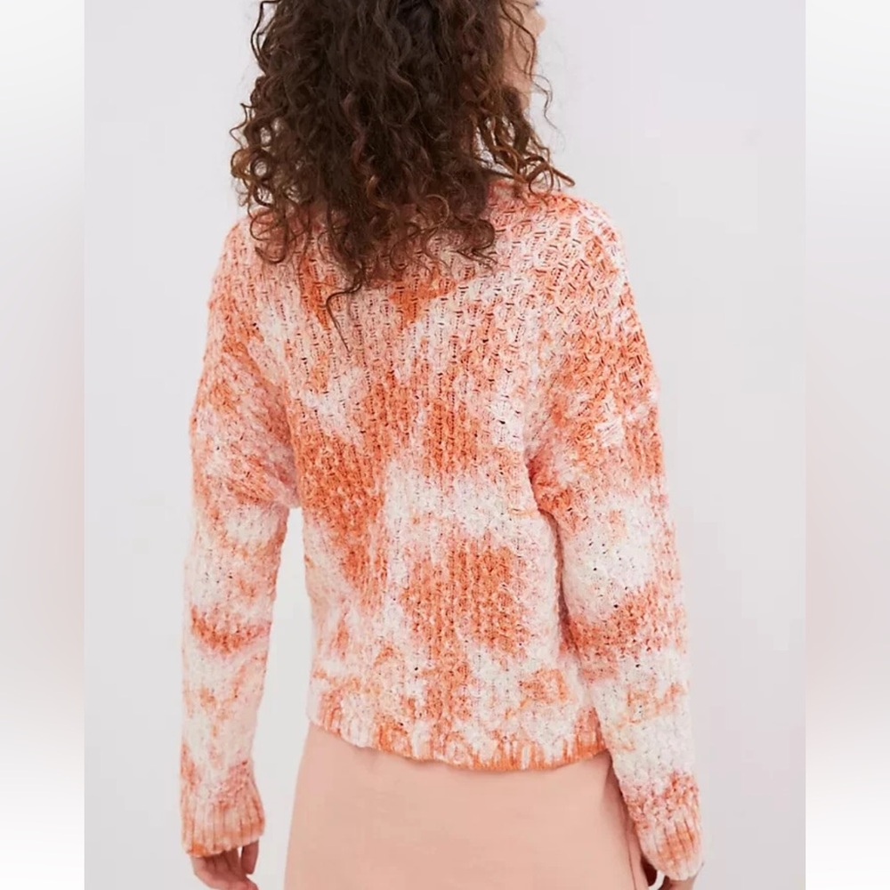 Anthropologie Pilcro Christian V-Neck Sweater Chunky Pullover Knit W1990 Sz S - Picture 3 of 12